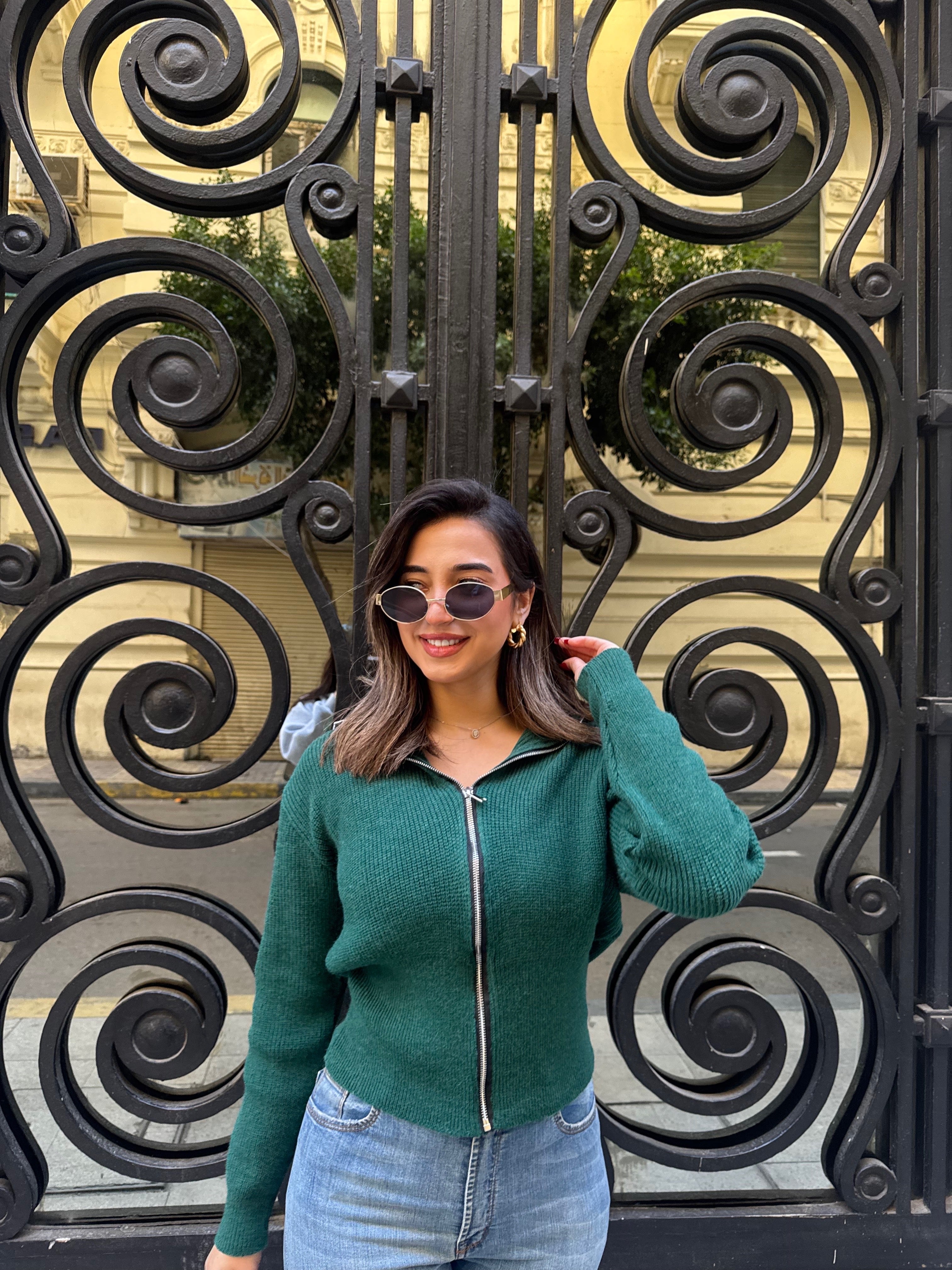 Outlyre Zippered Knit Jacket