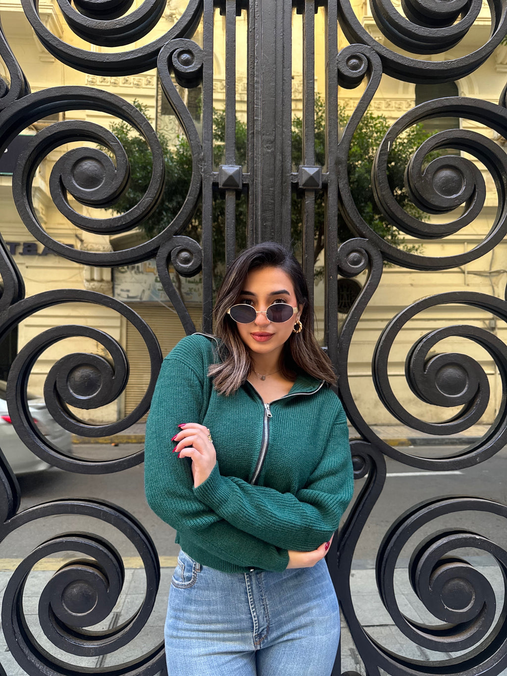 Outlyre Zippered Knit Jacket